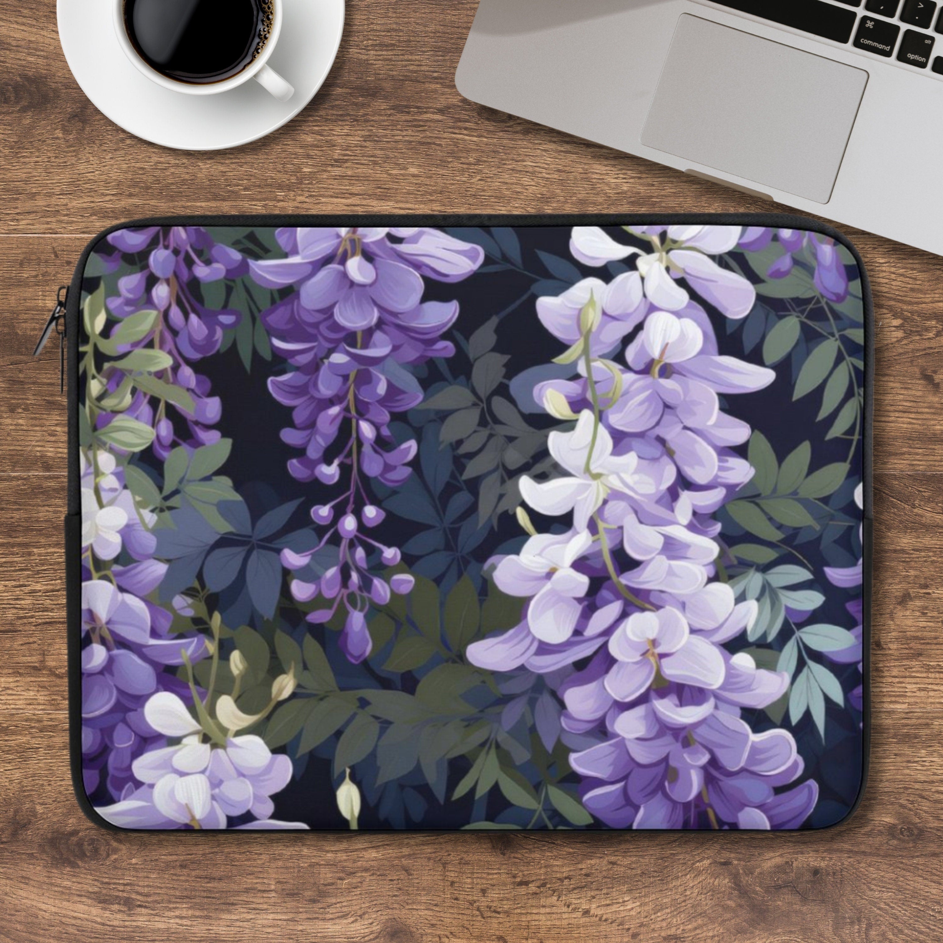 Purple Wisteria Laptop Sleeve