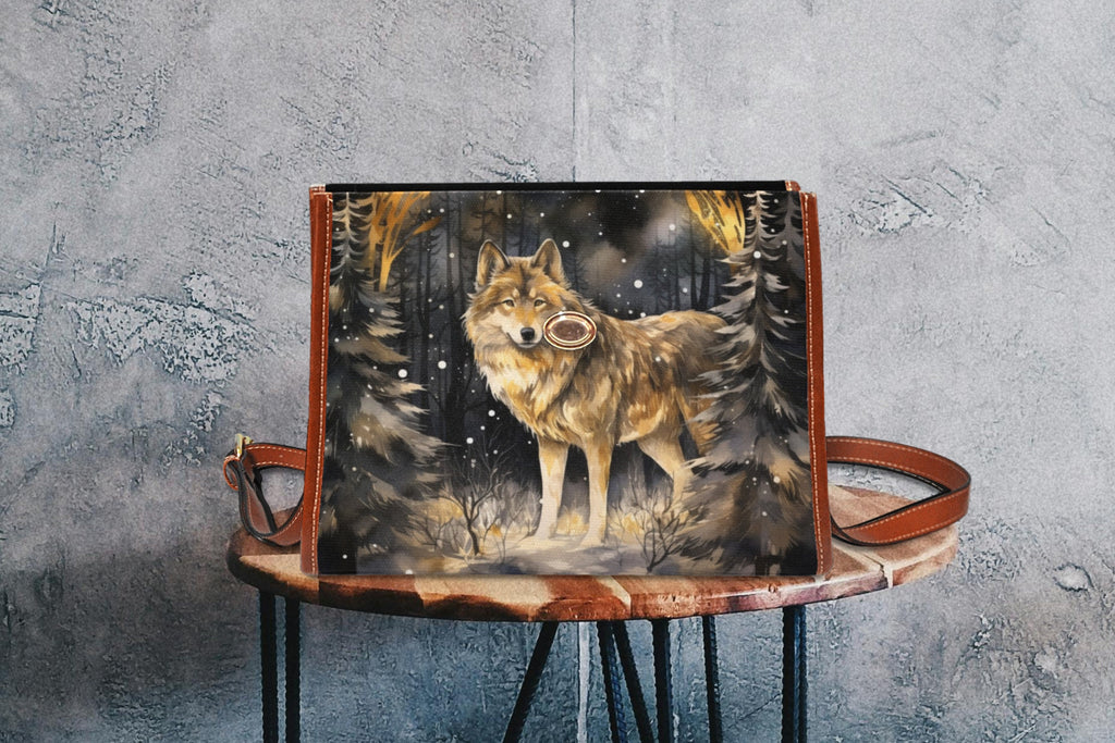 Wolf Satchel Bag