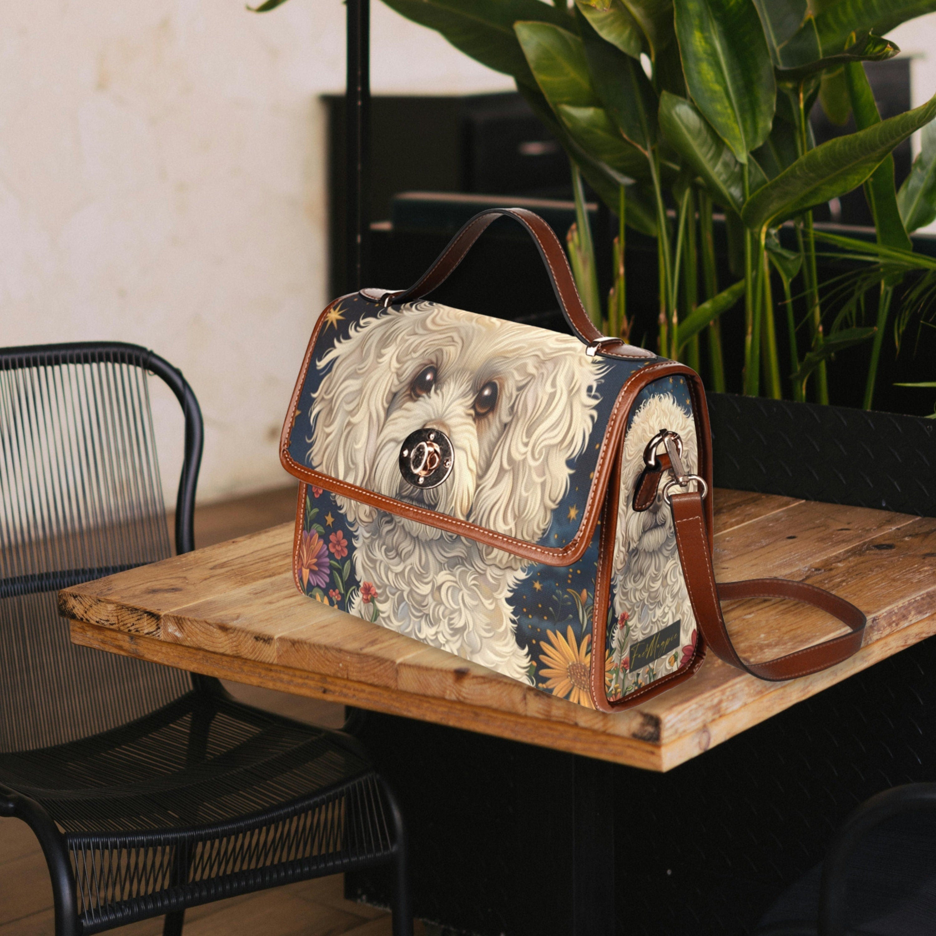 Bichon Frise Dog Satchel Bag