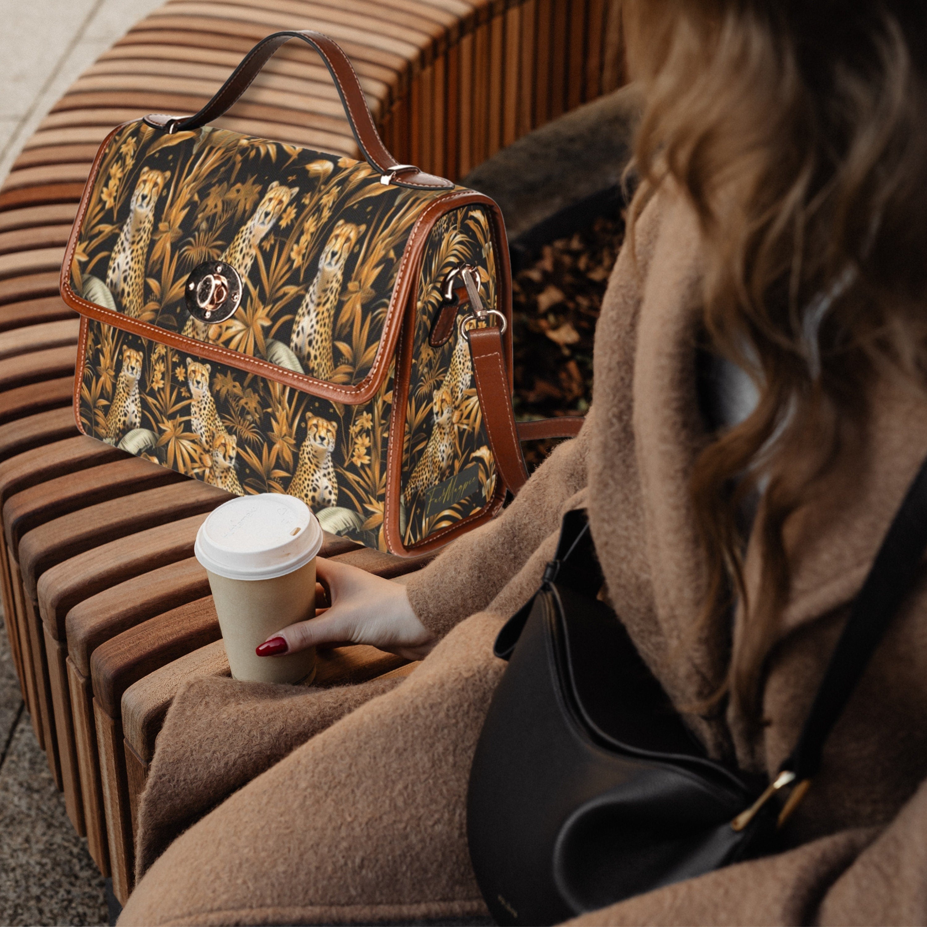 Wild Cheetah Satchel Bag