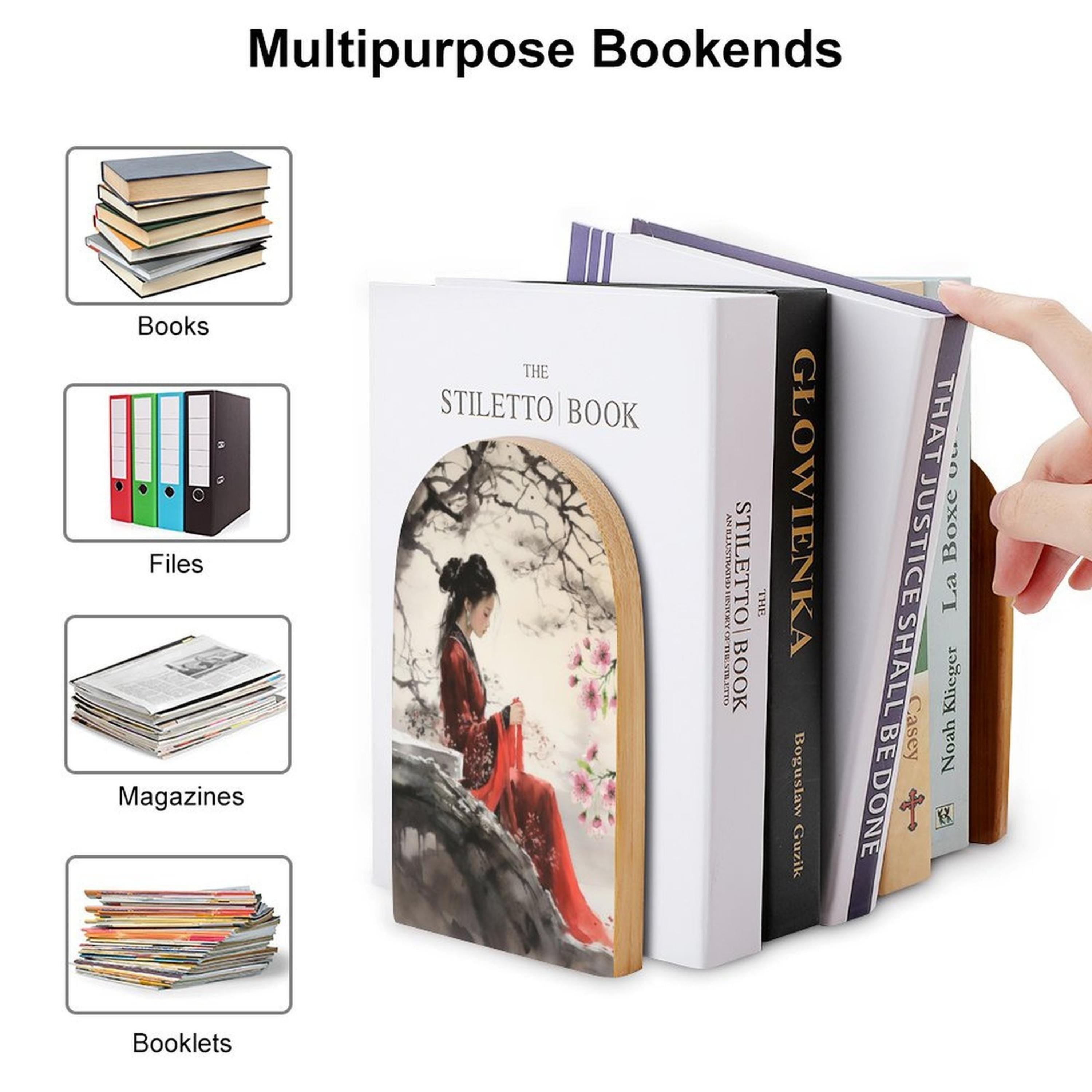 Chinese Lady Bookends