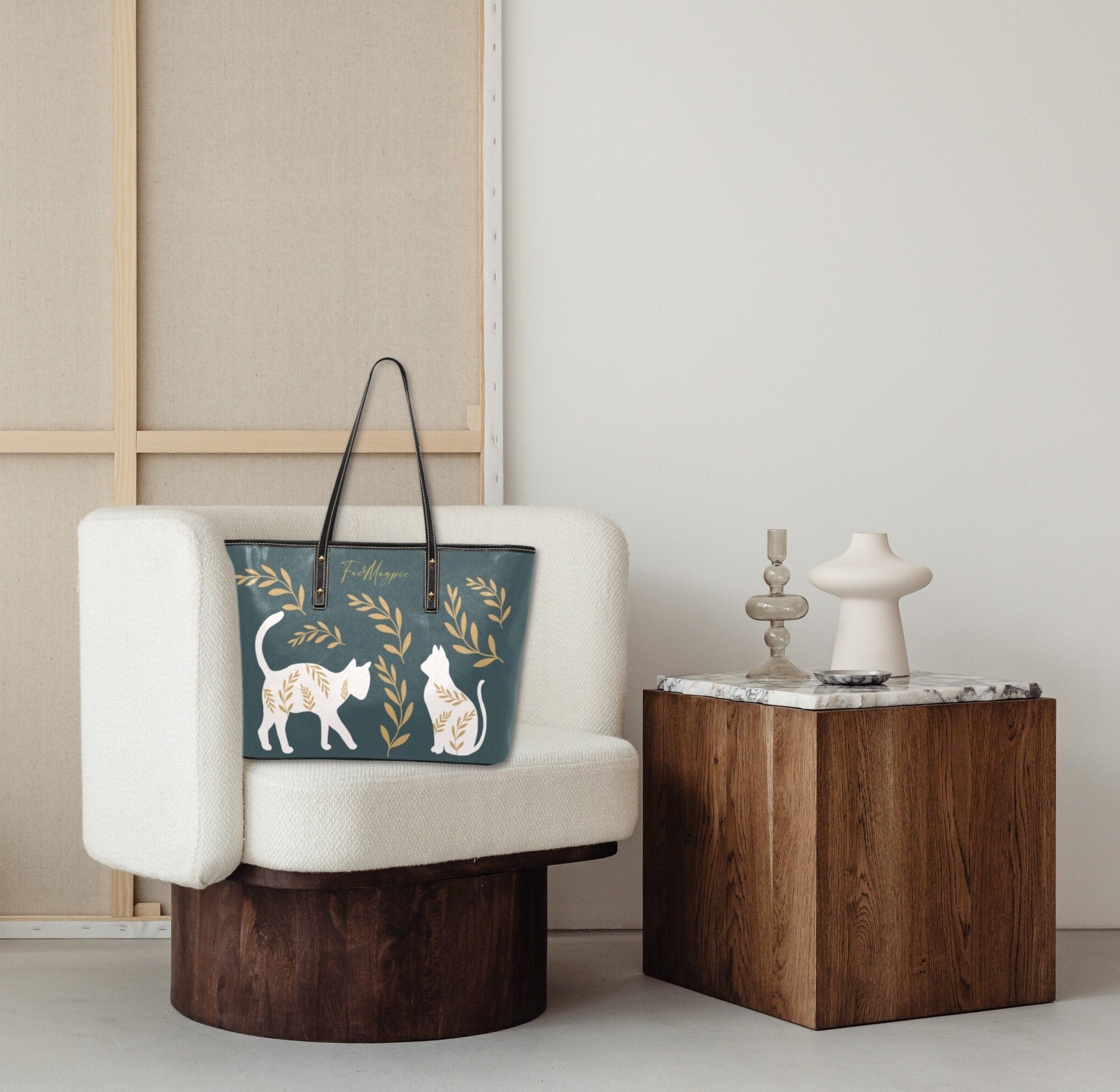 White Cats Shoulder Bag