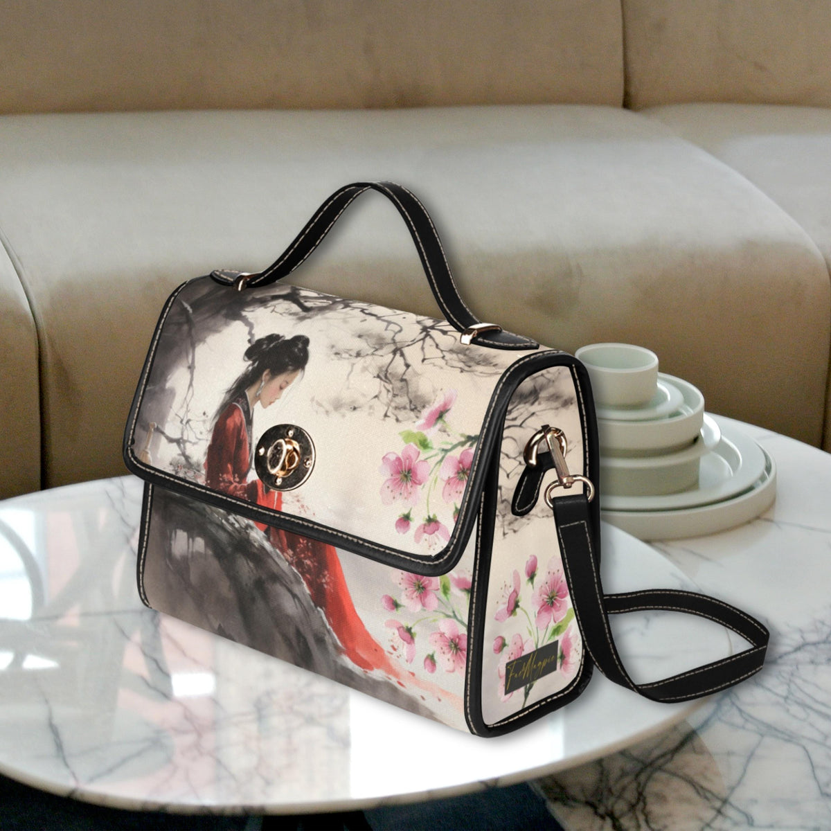 Chinese Lady Satchel Bag