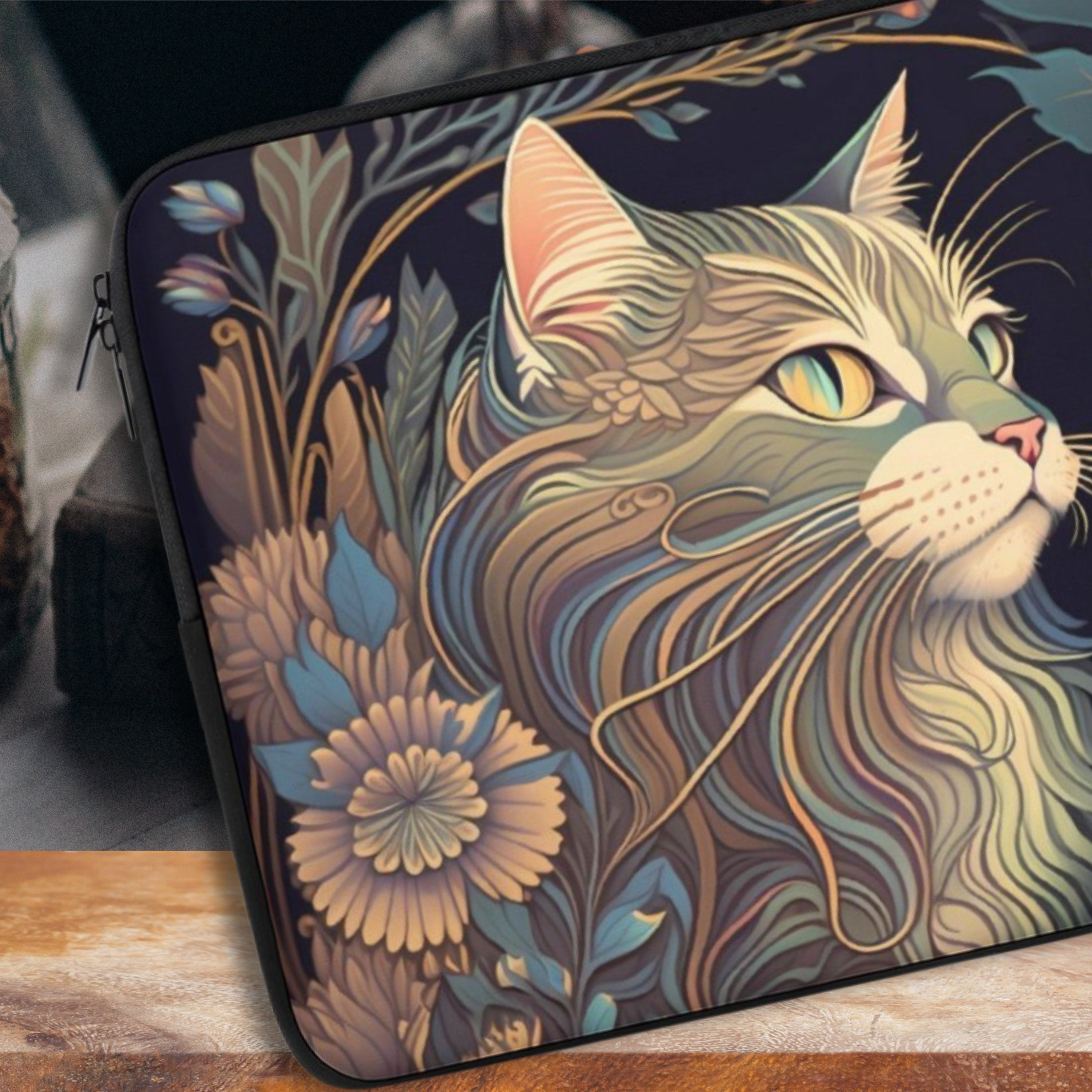 Mystical Cat Laptop Sleeve