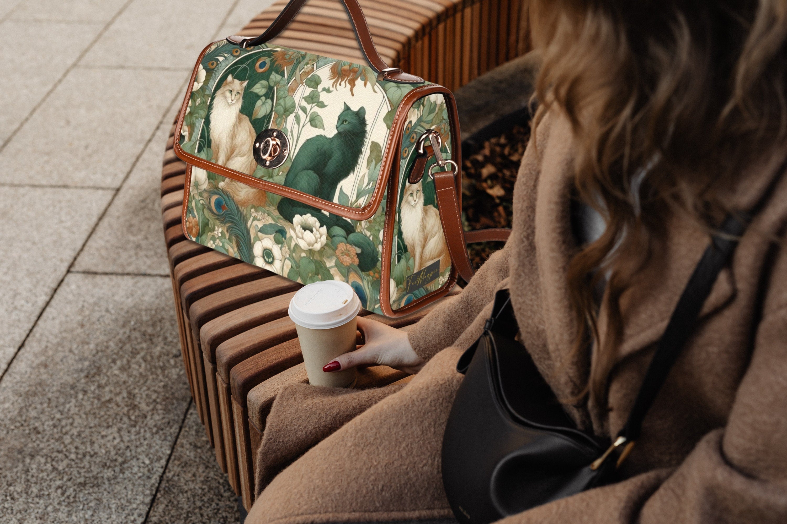 Cottagecore Cats Satchel Bag