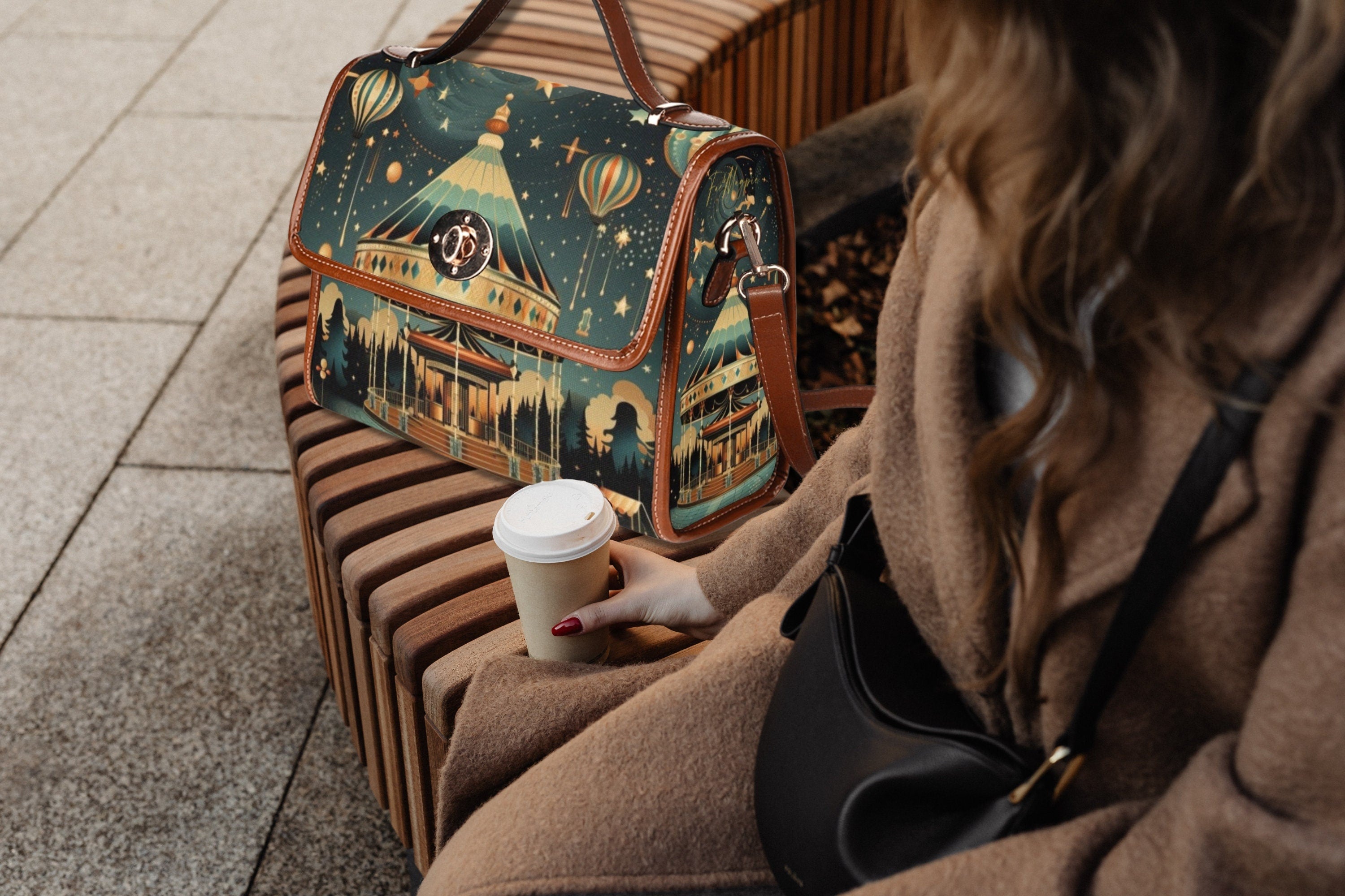 Night Carnival Satchel Bag