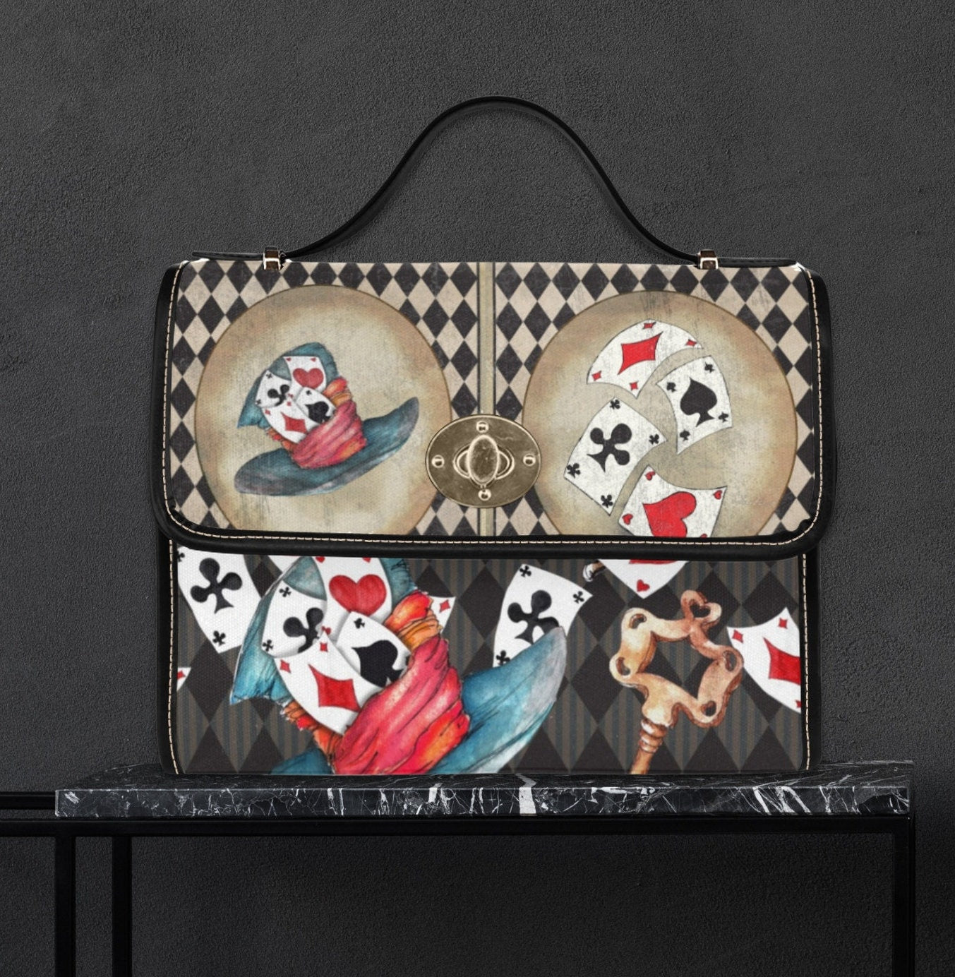 Mad Hatter Satchel Bag