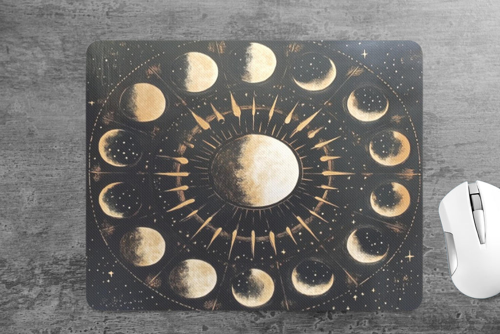 Moon Phase Mouse Pad