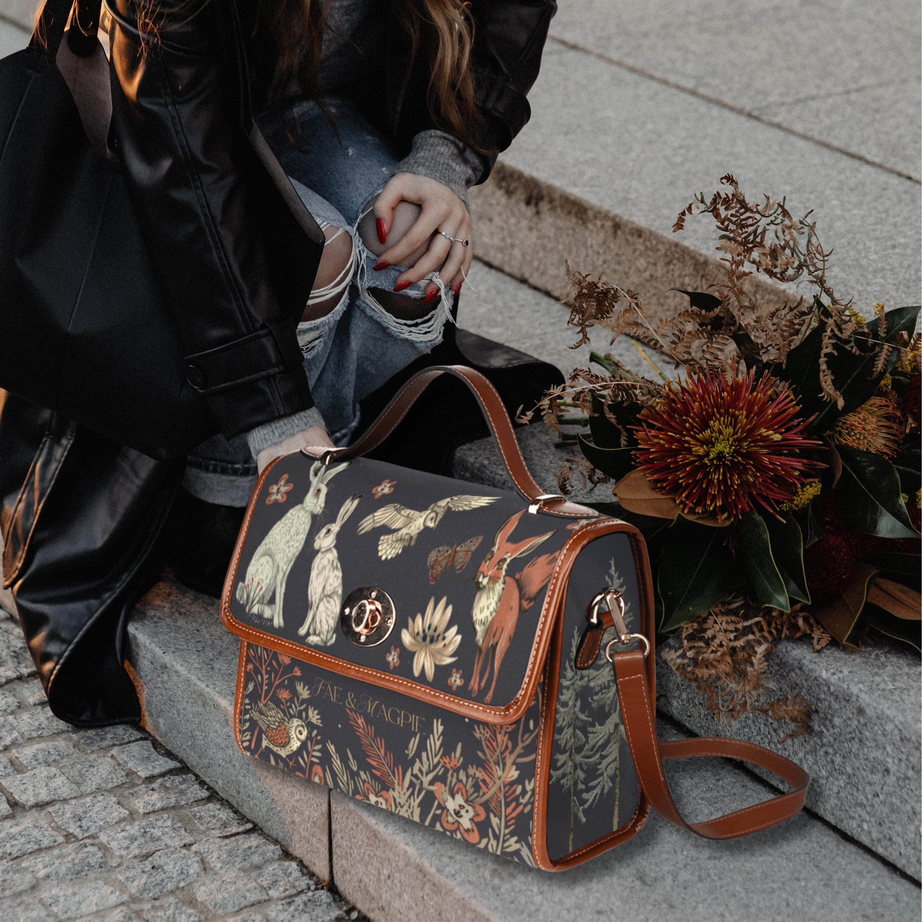 Forest Animals Satchel Bag