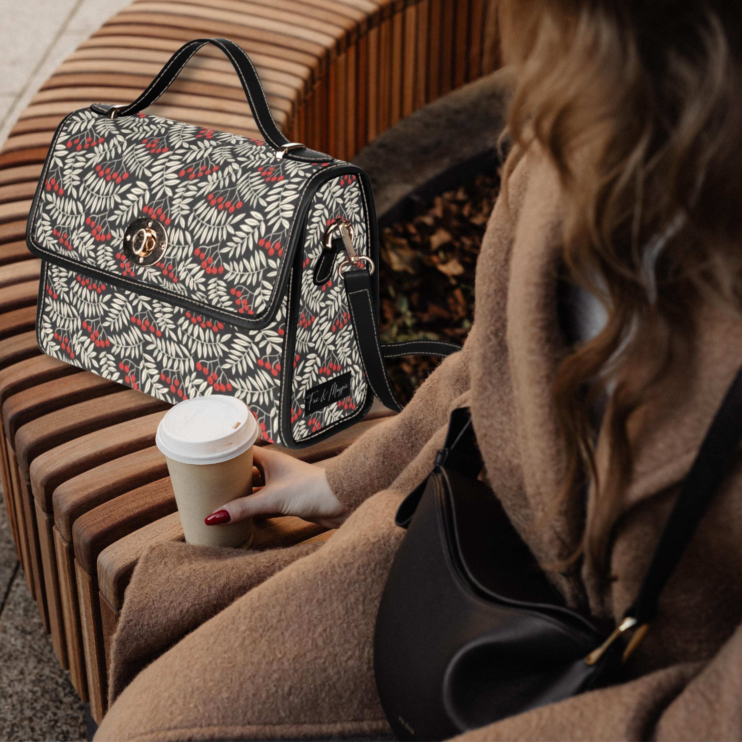 Winter Berries Satchel Bag