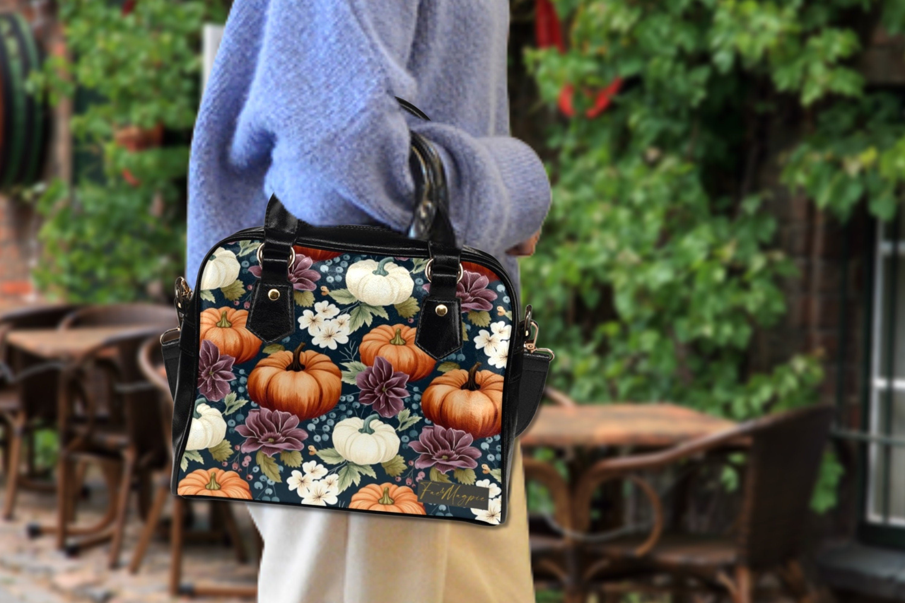 Pumpkin Patch Bowler Bag