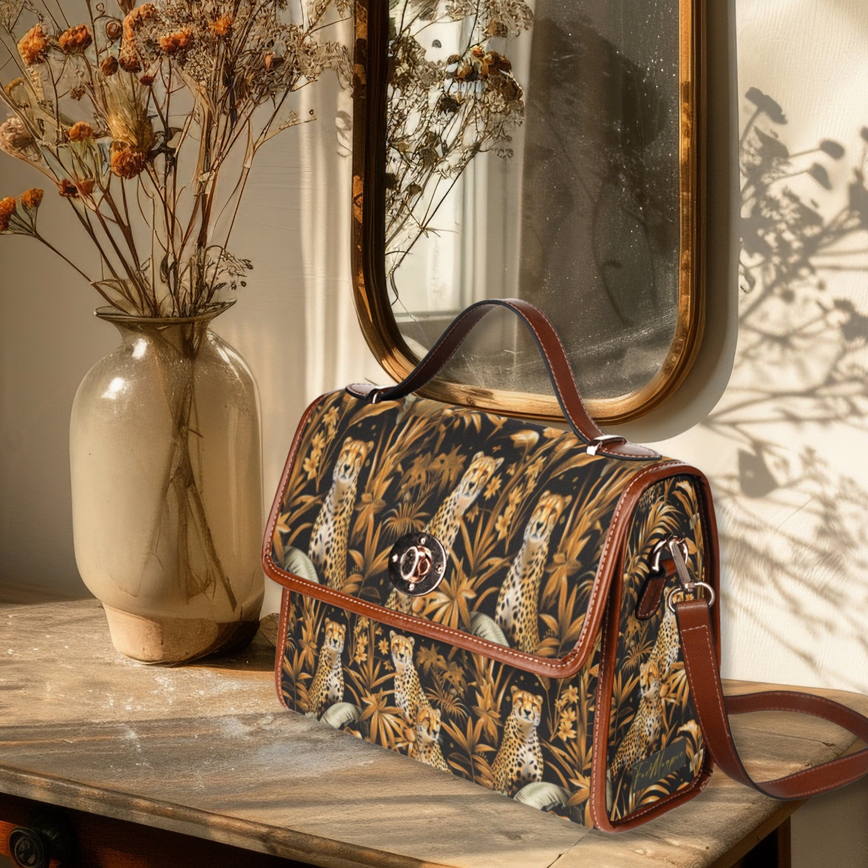 Wild Cheetah Satchel Bag