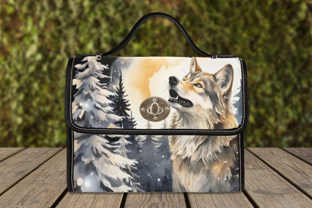 Wolf Satchel Bag