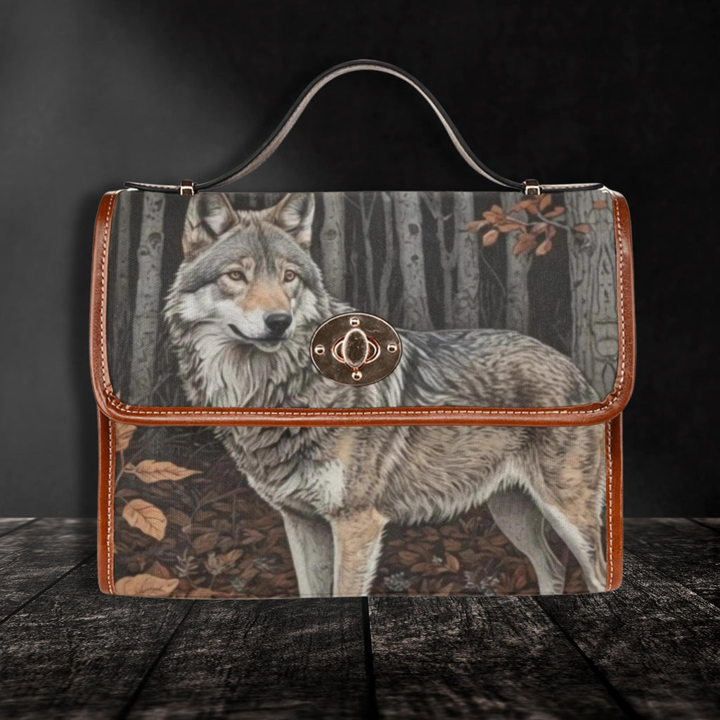 Grey Wolf Satchel Bag