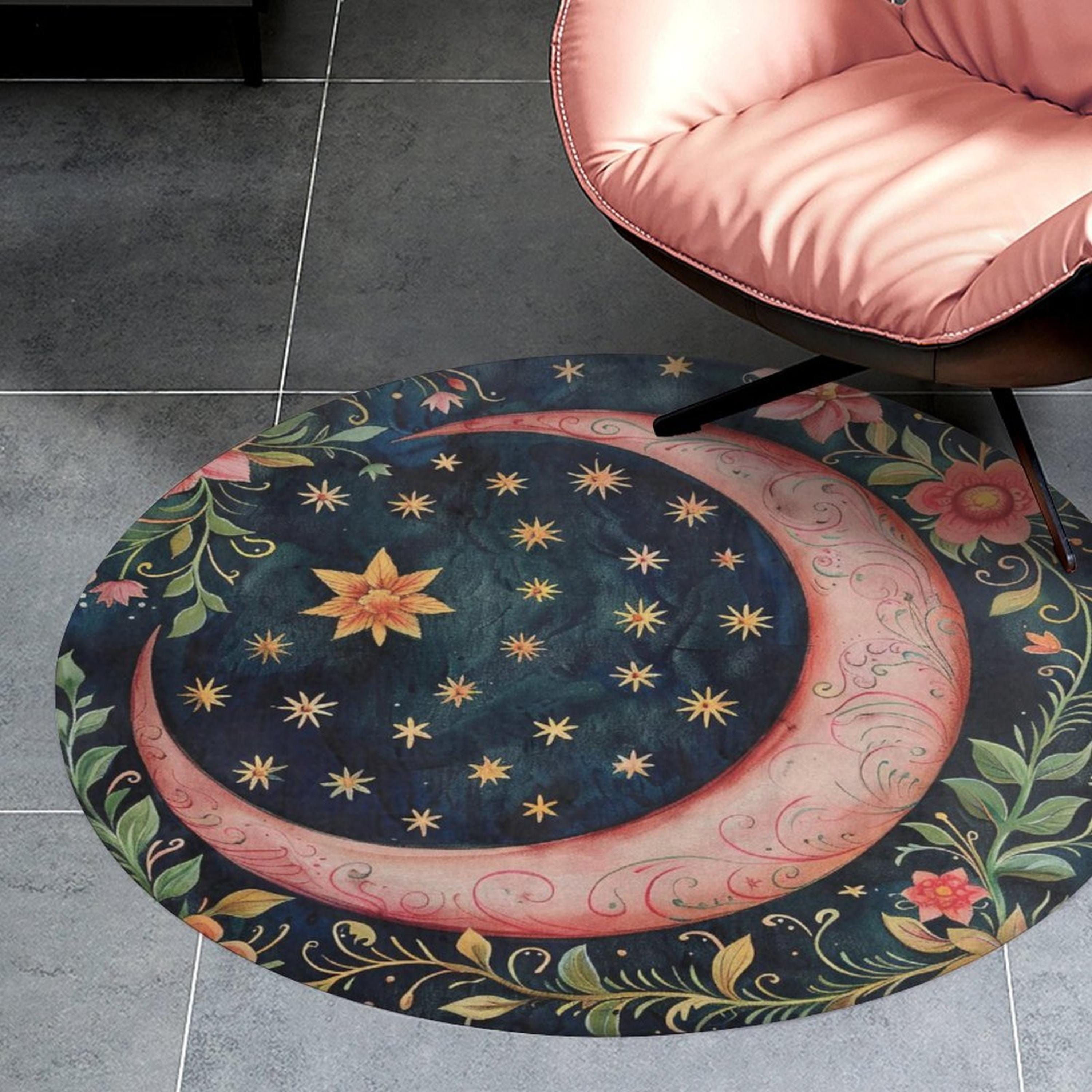 Pink Moon Floor Mat
