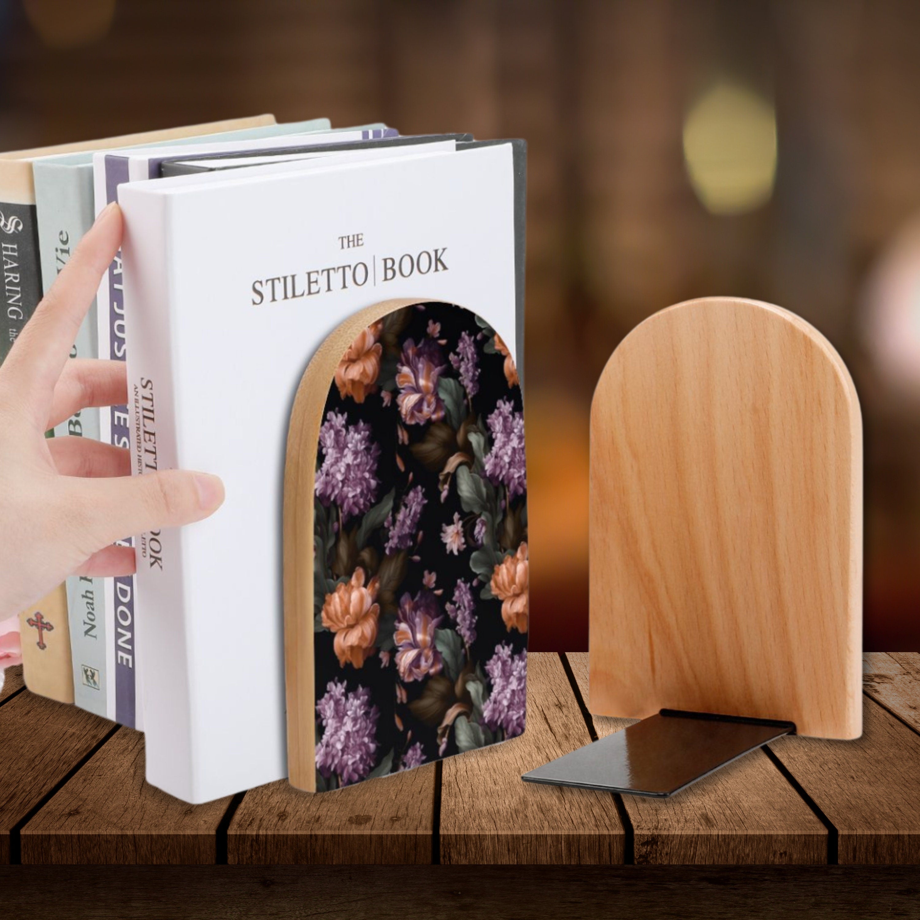 Baroque Floral Bookends