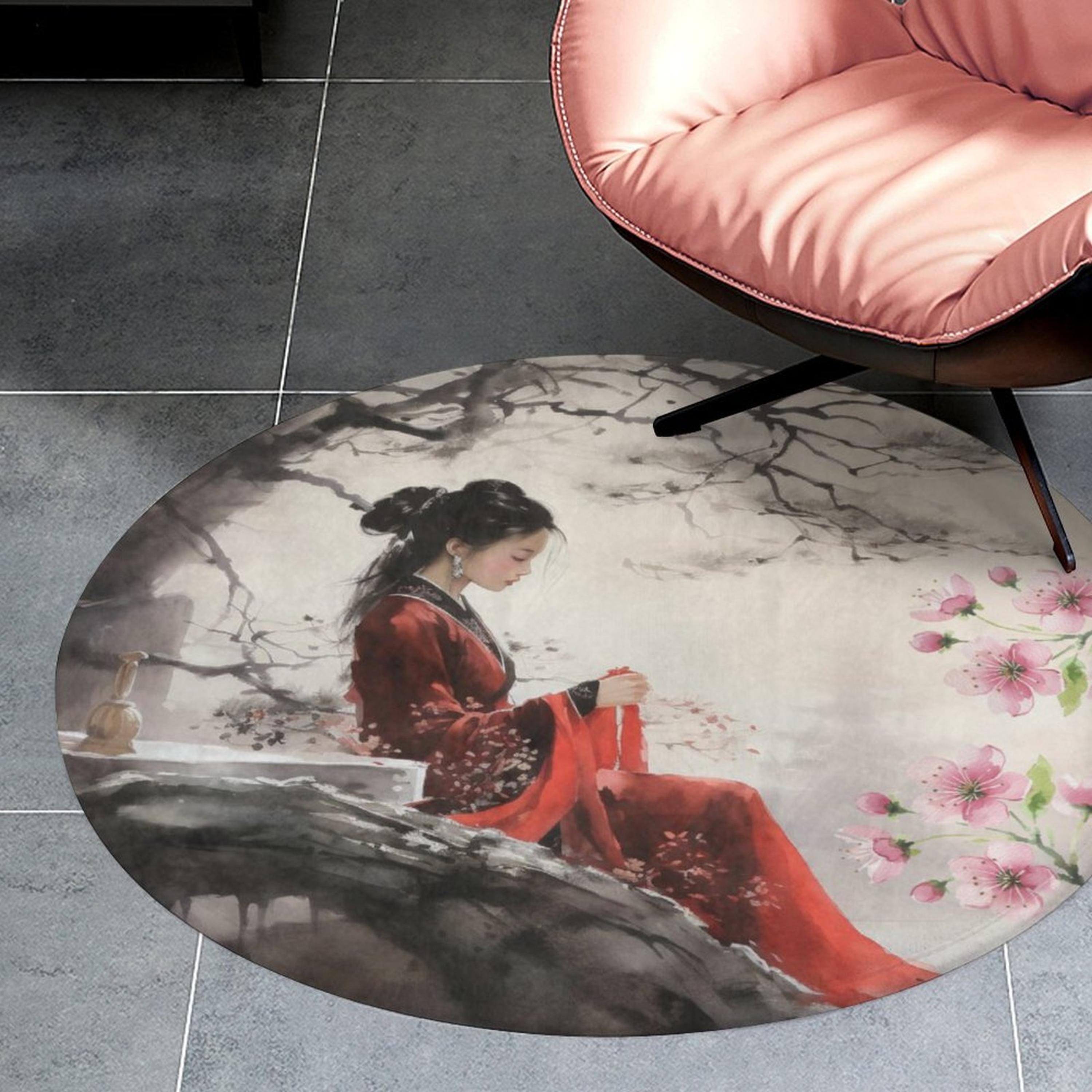 Chinese Lady Floor Mat