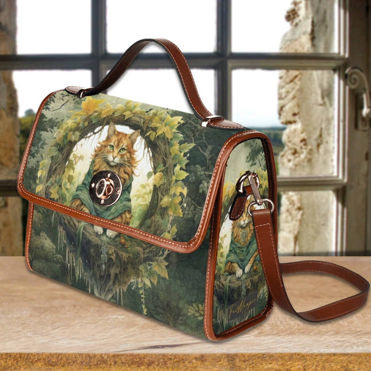 Forest Cat Satchel Bag