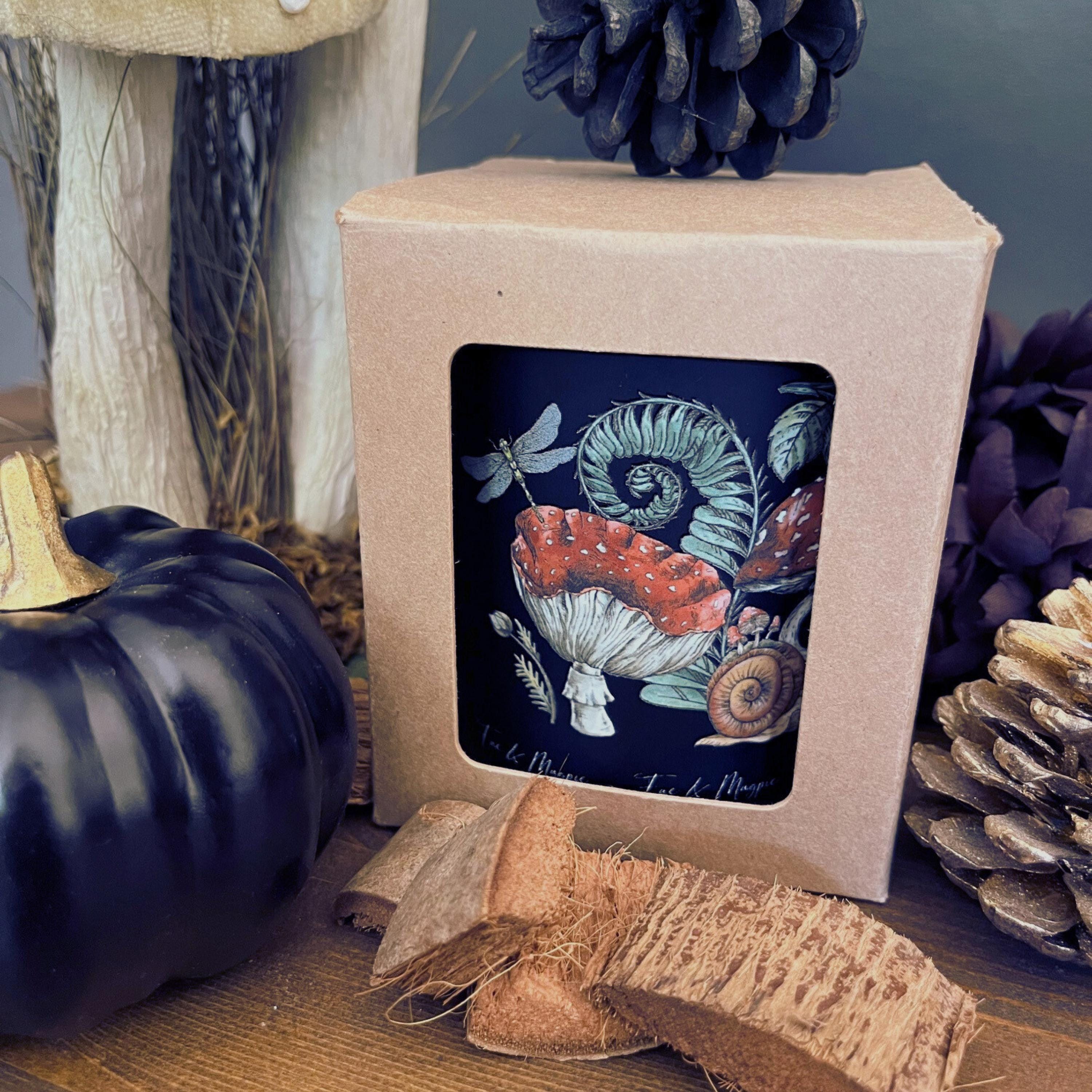 Forest Etched Glass Candle