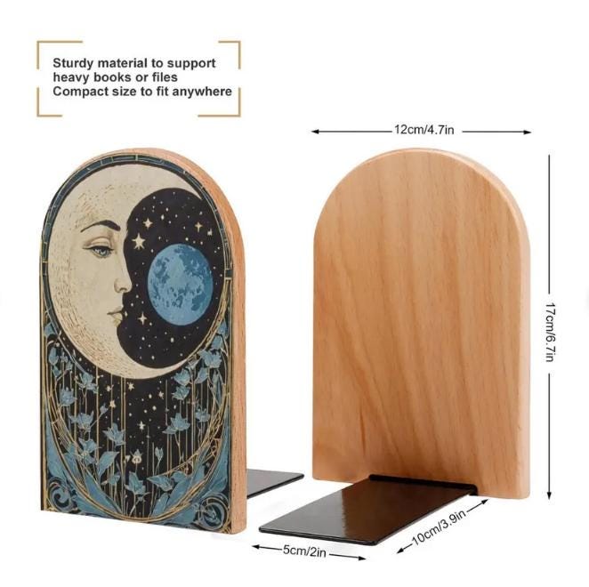 Blue Moon Bookends
