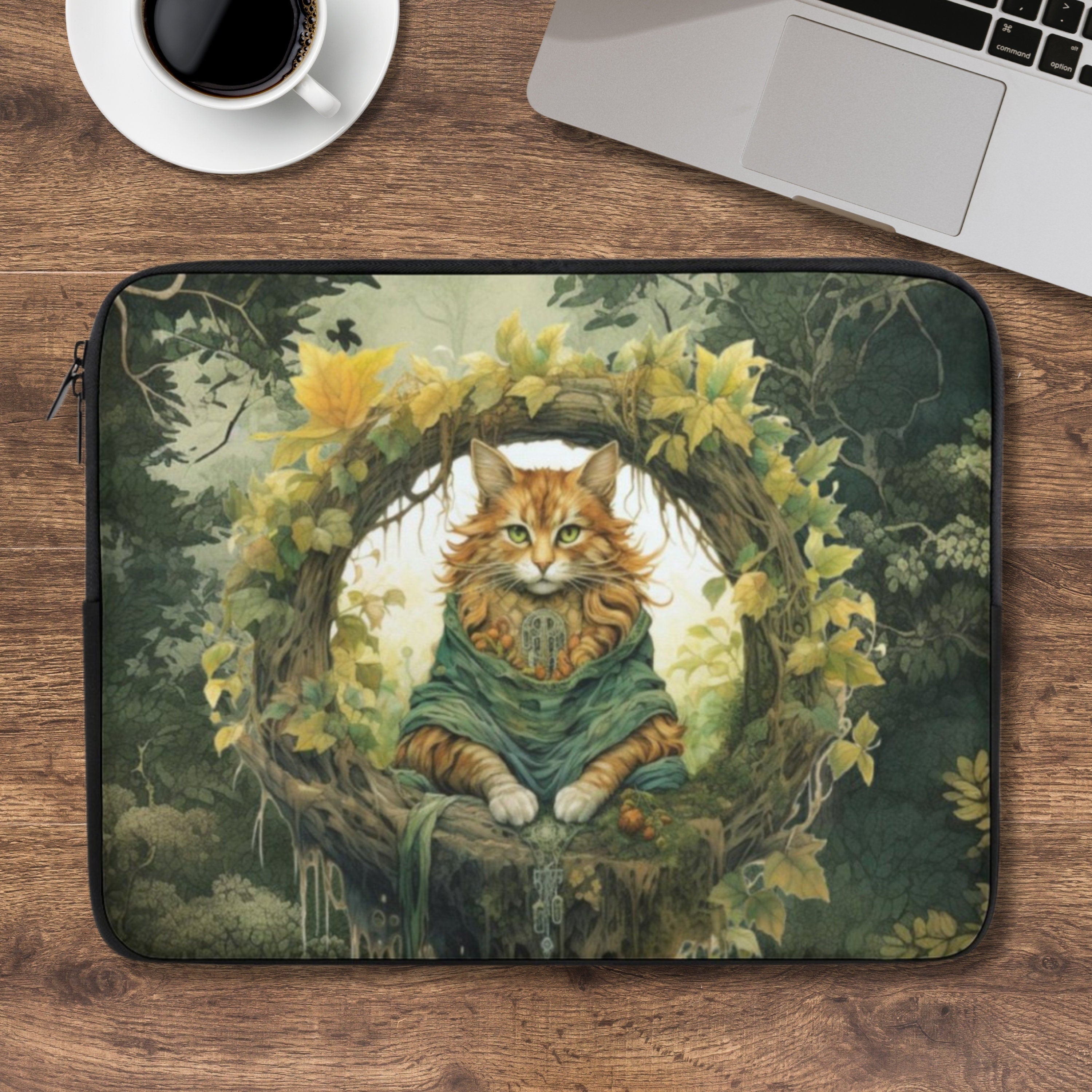 Forest Cat Laptop Sleeve