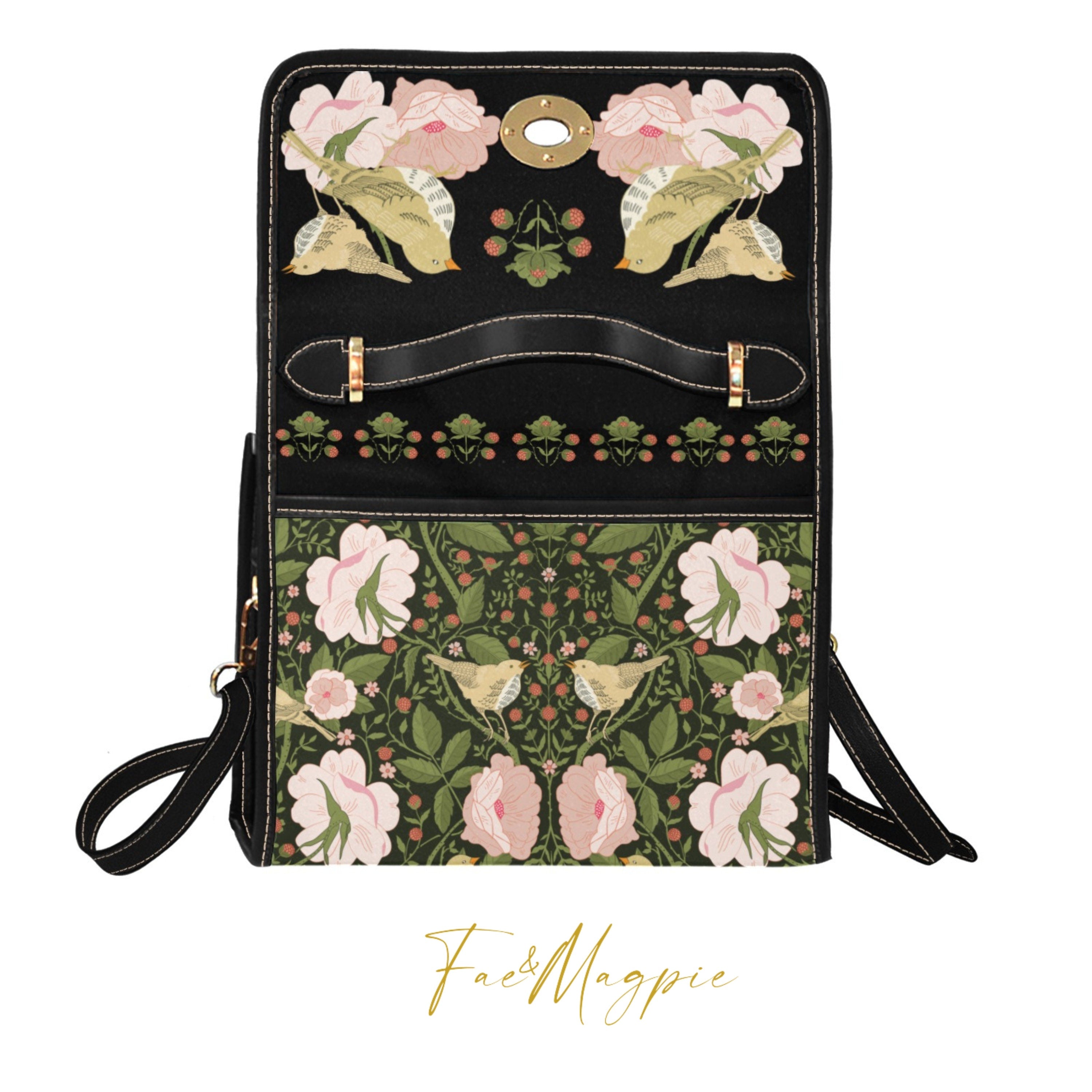 Birds & Flowers Satchel Bag